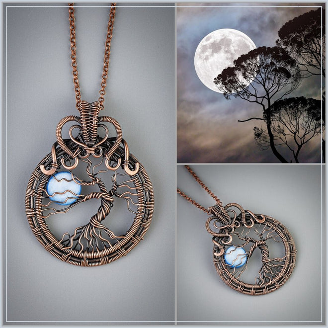 Full moon necklaces